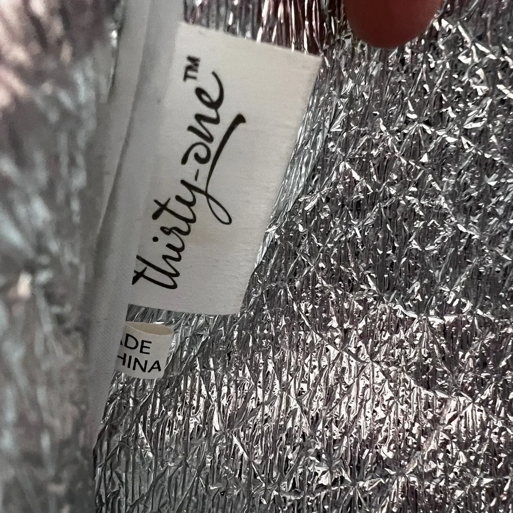 Thirty-One Thermal Lunch Picnic Tote Argyle Floral Trim Zipper Bag 14x7x4.5 - Picture 8 of 8